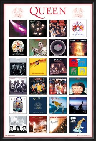 Framed Framed Album Covers - Queen