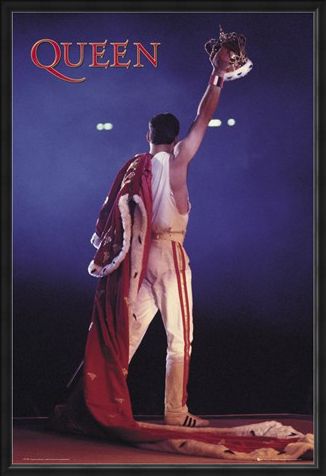 Framed Framed Freddie Mercury Crown - Queen