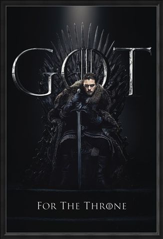 Framed Framed Jon For The Throne - Game Of Thrones