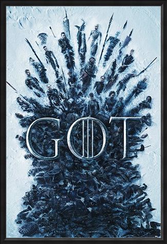 Framed Framed Throne Of The Dead - Game Of Thrones
