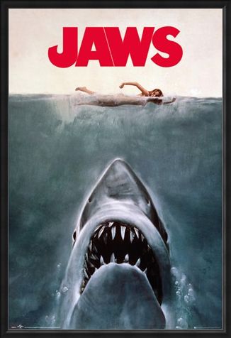 Framed Framed Jaws - Steven Spielberg