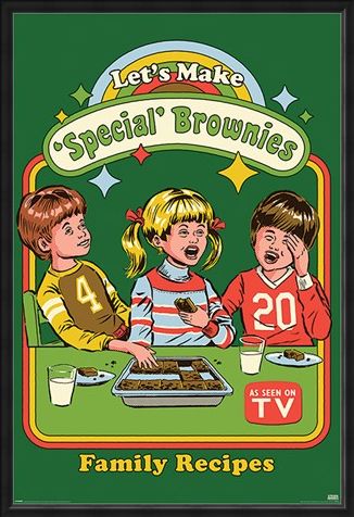 Framed Framed Let's Make Special Brownies - Steven Rhodes