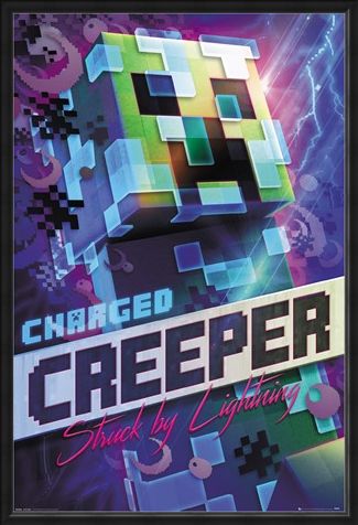 Framed Framed Charged Creeper - Minecraft
