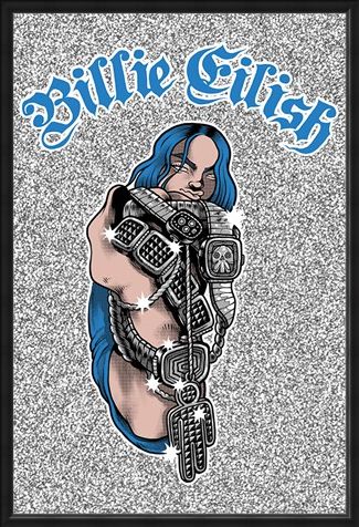 Framed Framed Bling - Billie Eilish