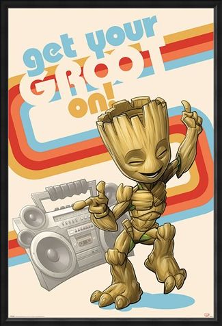 Framed Framed Get Your Groot On - Guardians Of The Galaxy