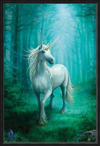 Framed Framed Forest Unicorn - Anne Stokes