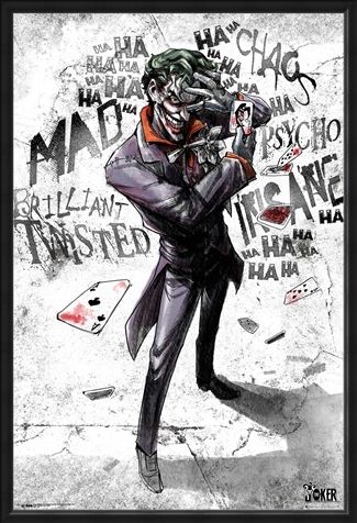 Framed Framed Joker Type - DC Comics