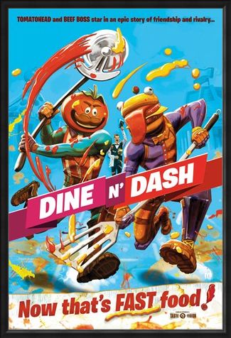 Framed Framed Dine N Dash - Fortnite