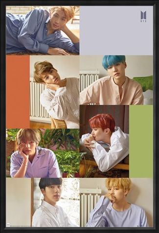 Framed Framed Group Collage - BTS K-Pop