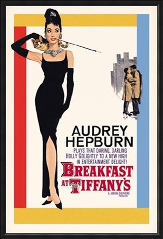 Framed Framed Audrey Hepburn stars in Breakfast at Tiffany's - Breakfast at Tiffany's