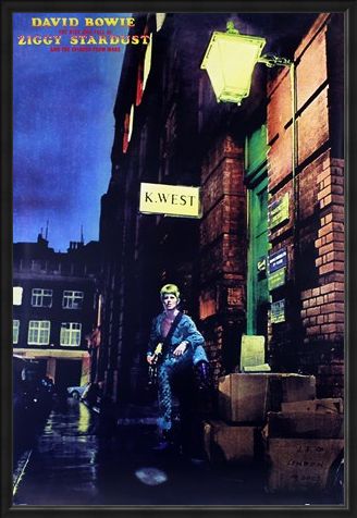 Framed Framed Ziggy Stardust Album Cover - David Bowie