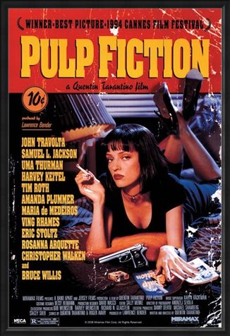 Framed Framed Movie One Sheet - Pulp Fiction