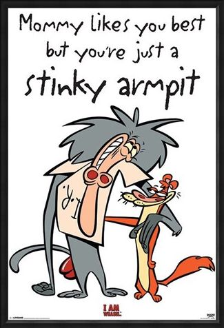 Framed Framed Stinky Armpit - I Am Weasel