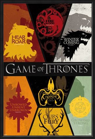 Framed Framed Sigils - Game of Thrones