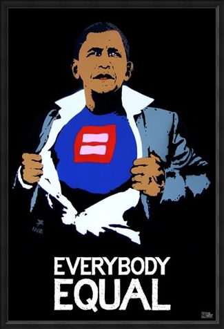 Framed Framed Everybody Equal - Obama