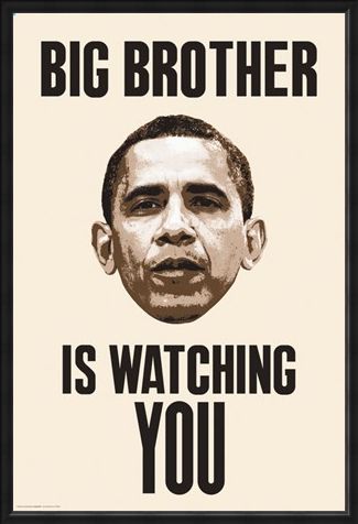 Framed Framed Big Brother Is Watching You - Obama