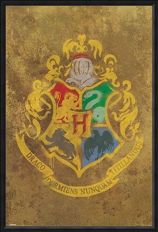 Framed Framed Hogwarts Crest - Harry Potter