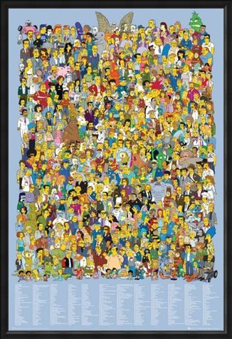 Framed Framed The Simpsons Cast 2012 - The Simpsons