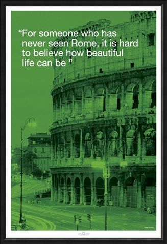 Framed Framed Beautiful Life - Rome