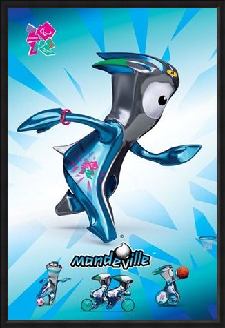 Framed Framed Mandeville - London Olympic Mascot