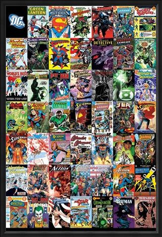 Framed Framed The World's Greatest Super Heroes - DC Comics Montage