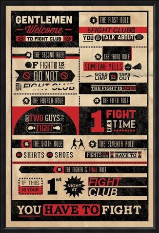Framed Framed The First Rule of Fight Club... - Fight Club