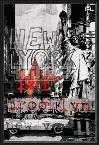 Framed Framed New York Collage 3 - New York City
