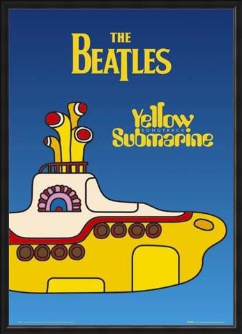Framed Framed Yellow Submarine - The Beatles