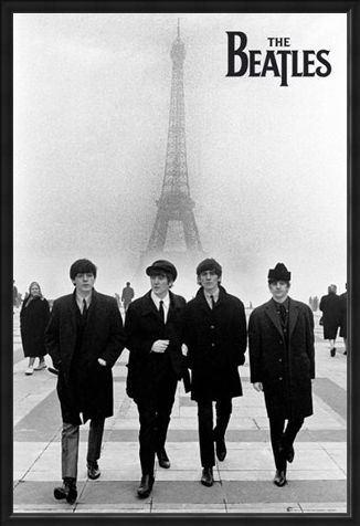 Framed Framed Liverpool Lads in Paris - The Beatles