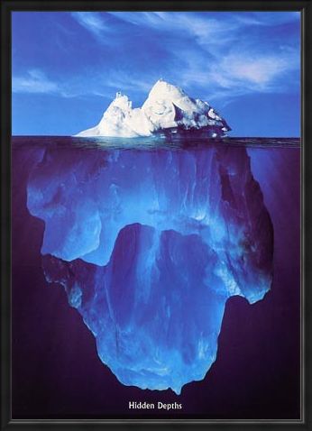 Framed Framed Iceberg - Hidden Depths
