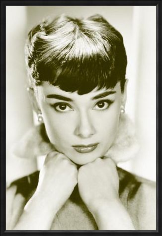Framed Framed Close-up - Audrey Hepburn