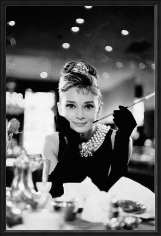 Framed Framed Audrey Hepburn is Holly Golightly - Breakfast at Tiffany's