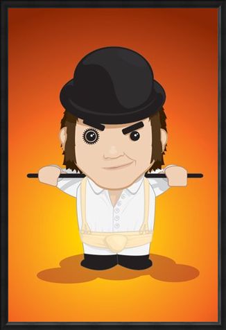 Framed Framed Cartoon Alex - A Clockwork Orange