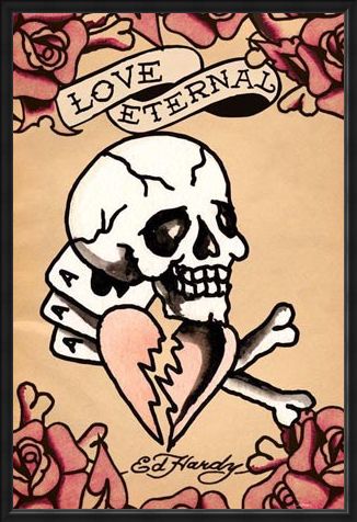 Framed Framed Love Eternal - Ed Hardy