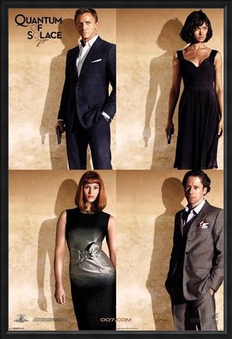 Framed Framed Bond Stars - Quantum Of Solace