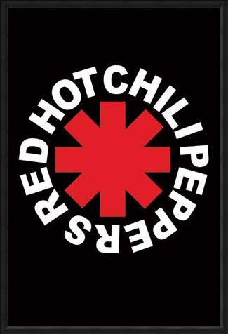 Framed Framed RHCP Logo - Red Hot Chilli Peppers