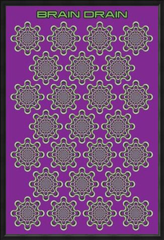 Framed Framed Brain Drain - Optical Illusion