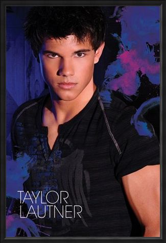 Framed Framed Brooding in Blue - Taylor Lautner