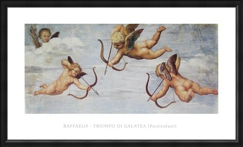 Framed Framed Trionfo Di Galetea - Raffaello Sanzio Raphael