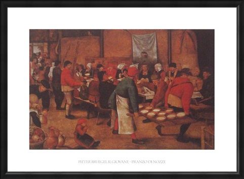 Framed Framed The Peasant Wedding - Pieter Bruegel