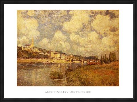 Framed Framed Saint Cloud - Alfred Sisley