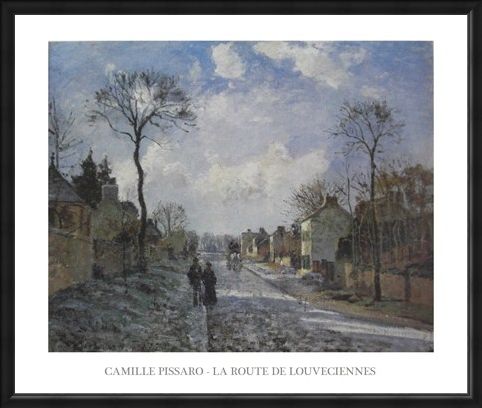 Framed Framed The Road to Louveciennes - Camille Pissaro