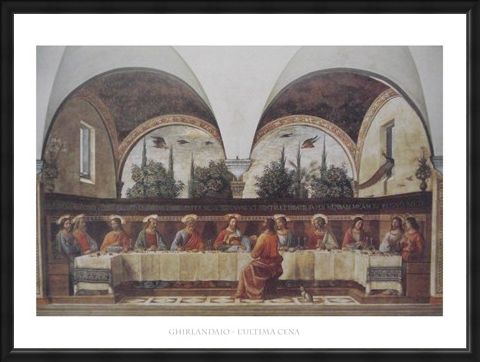 Framed Framed The Last Supper - Domenico Ghirlandaio