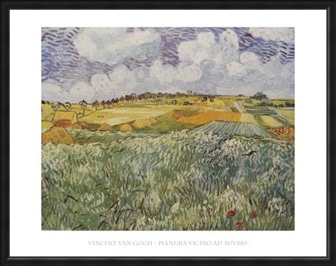 Framed Framed Plains Near Auvers - Vincent Van Gogh