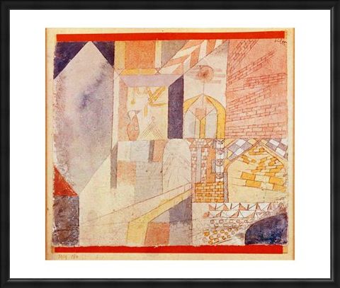 Framed Framed Architecture with Pitcher - Paul Klee