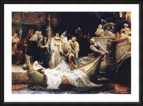 Framed Framed The Lady of Shalott - G E Robertson