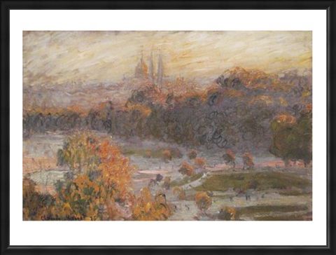 Framed Framed Les Tuileries - Claude Monet