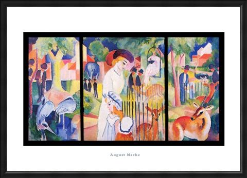 Framed Framed Zoological Garden 1912 - August Macke
