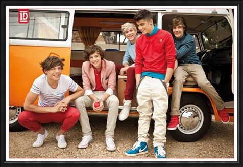 Framed Framed Camper Van Boys - One Direction