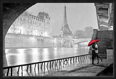 Framed Framed Parisian Kiss - Paris